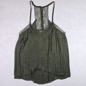 Torrid Olive Green Lace Trim Women’s Top
